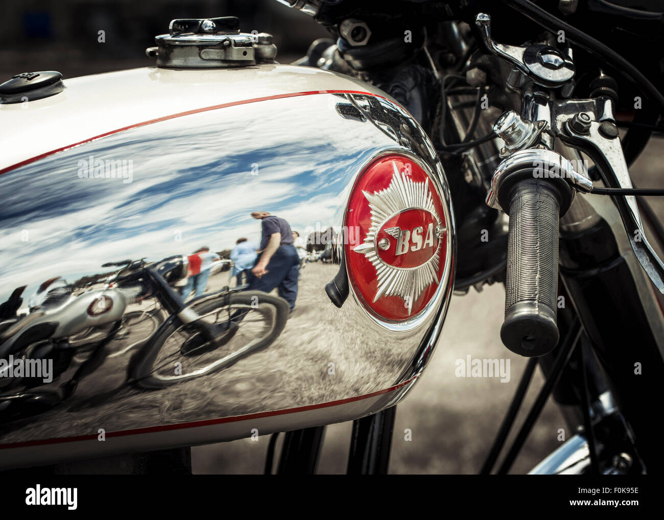 Klassische Motorrad-show Stockfoto