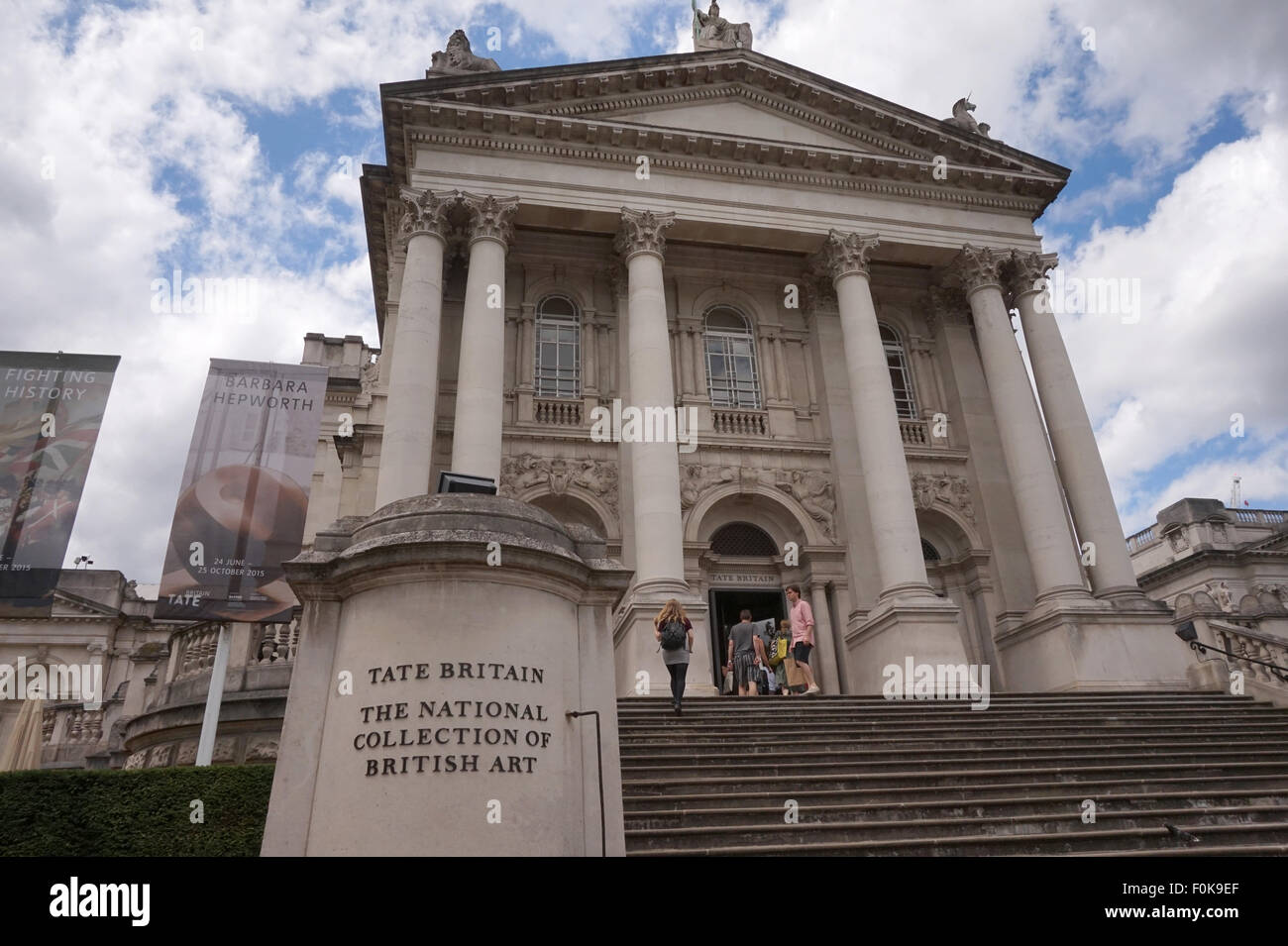 Außen die Tate Gallery, London, UK Stockfoto