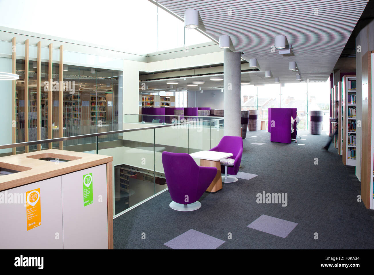 Schüler-Freizeit-Bereich in der Laidlaw-Bibliothek an der Leeds University Stockfoto