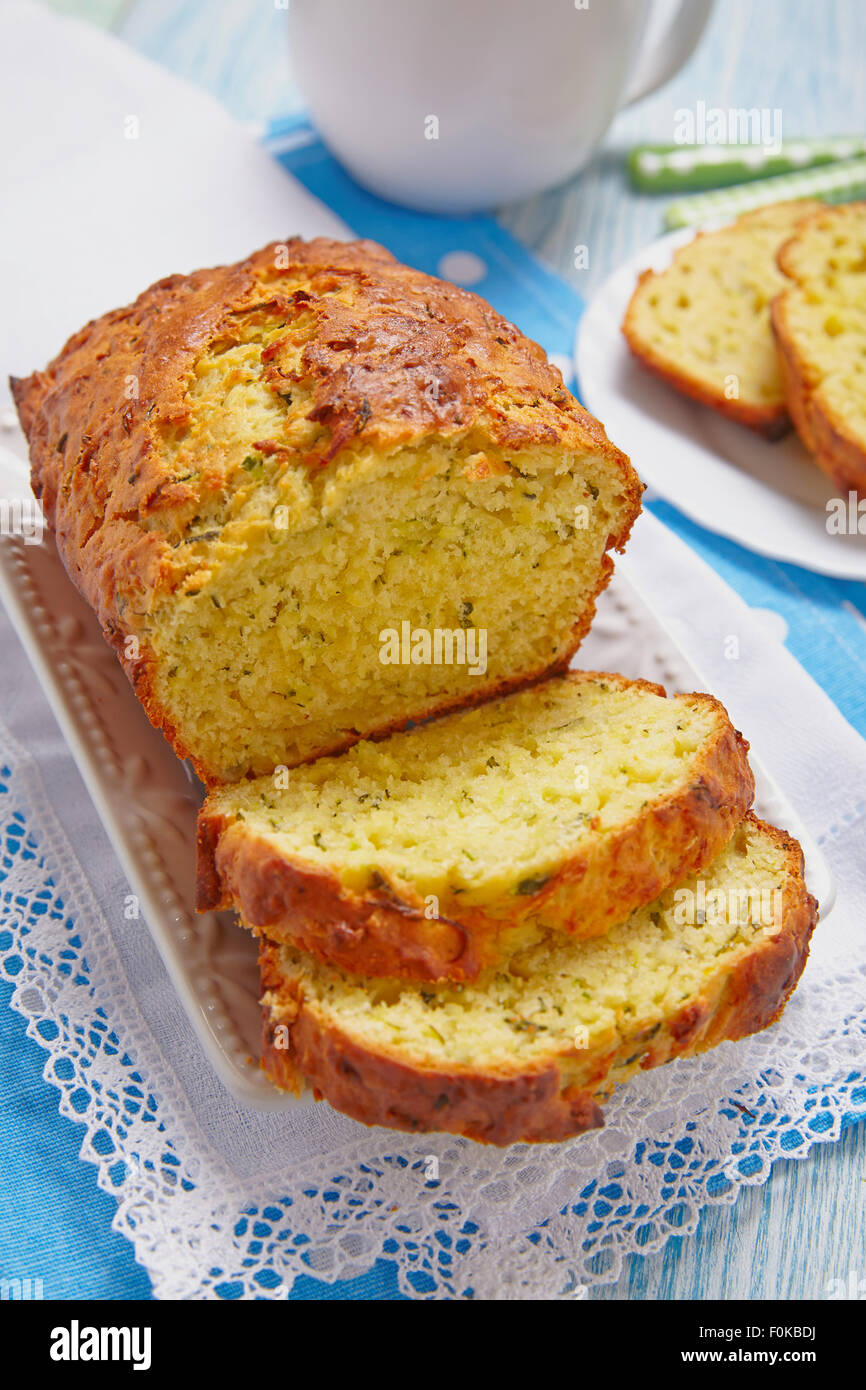 Zucchini Brot Stockfoto