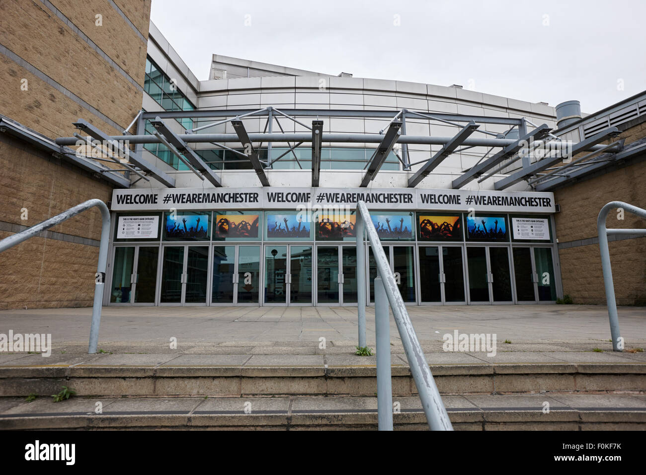 Jagden bank Eingang zur Arena Manchester England UK Stockfoto