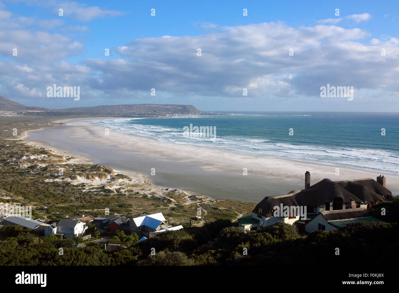 Malerische Aussicht auf den Strand von Noordhoek, Kapstadt Stockfoto