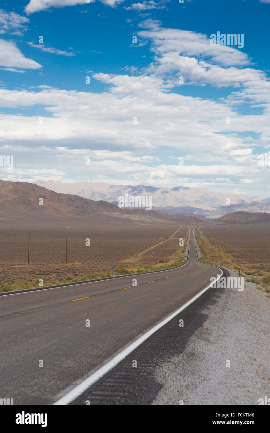 Weg 50 - die einsamste Straße in Amerika, Nevada Stockfoto