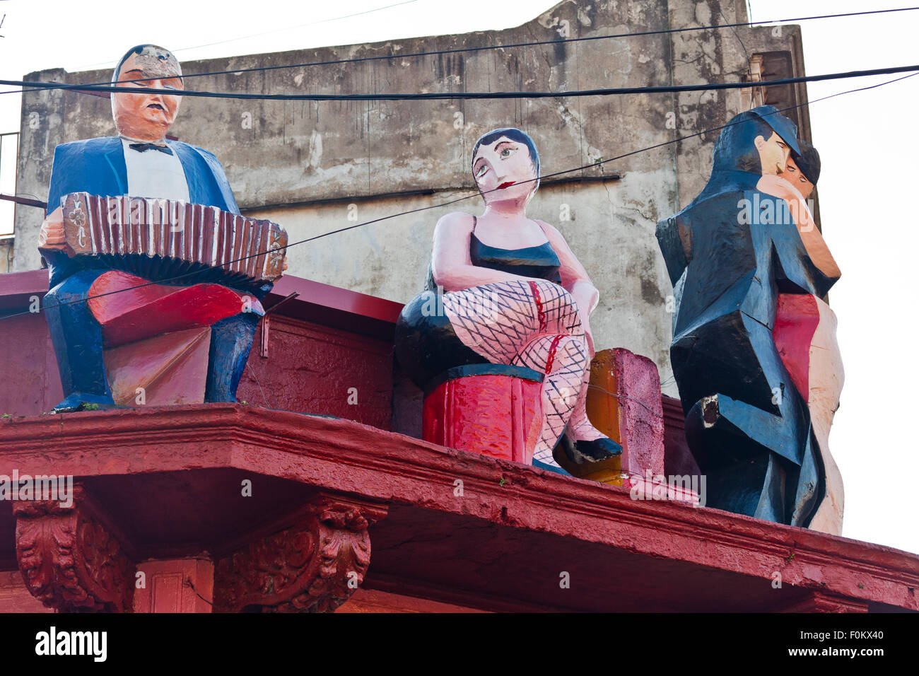 Caminito Straße bunte Häuser und Architektur in La Boca Town Nachbarschaft, Buenos Aires, Argentinien Stockfoto