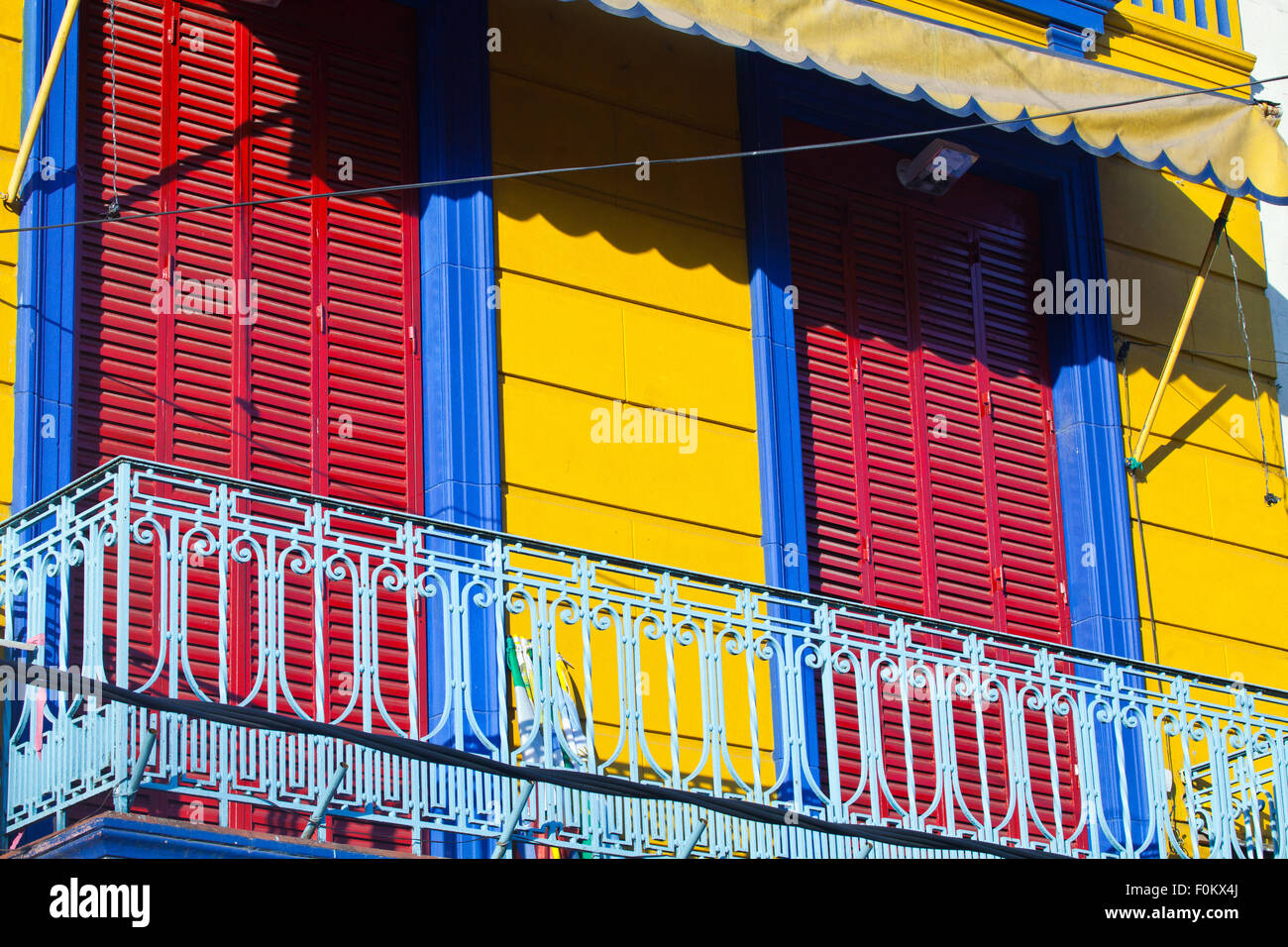 Caminito Straße bunte Häuser und Architektur in La Boca Town Nachbarschaft, Buenos Aires, Argentinien Stockfoto