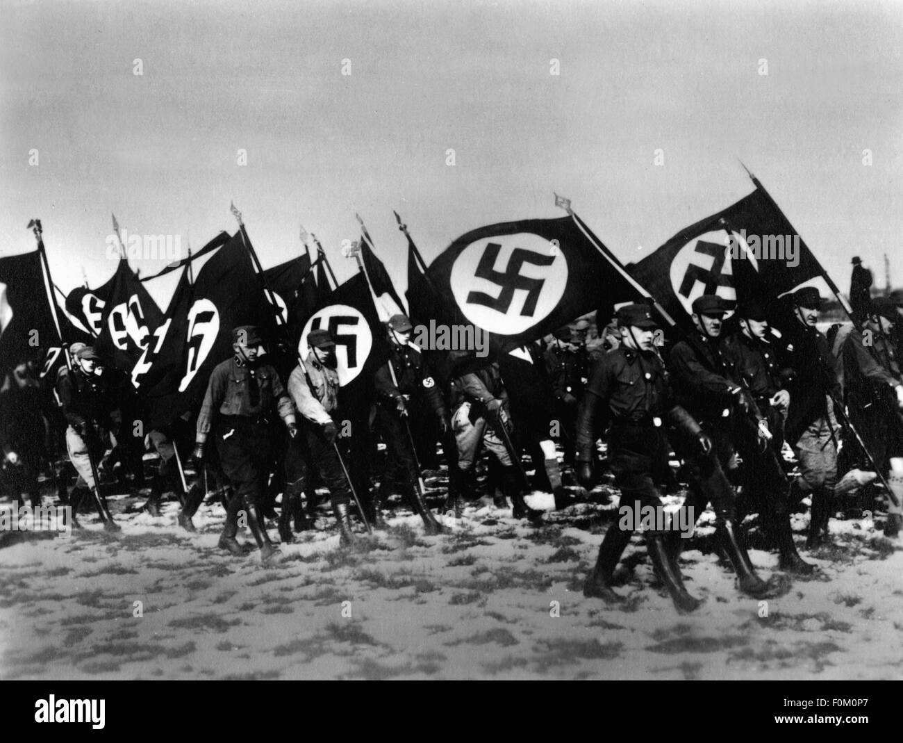 Nationalsozialismus, Organisationen, Sturmbataillon, Parade in Bernau, 1927, Zusatzrechte-Clearences-nicht vorhanden Stockfoto