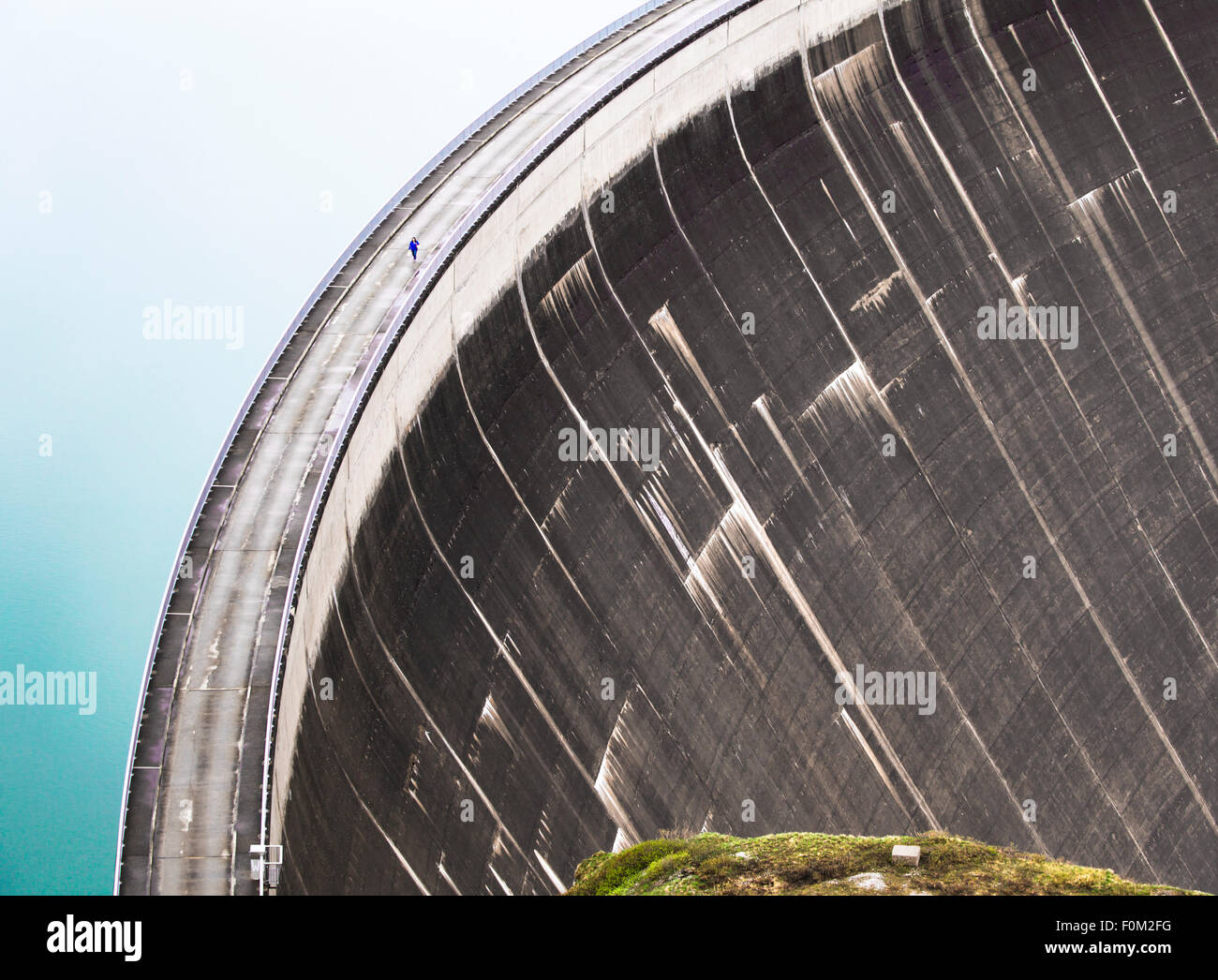 Mooserboden Stausee mit Mooser Staudamm, Kaprun, Österreich Stockfoto