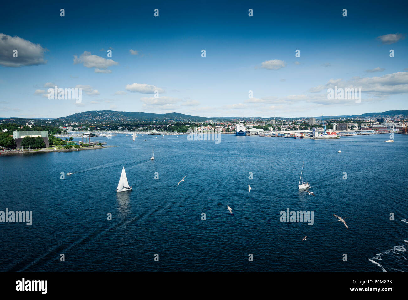 Oslo auf den Oslo-Fjord, Norwegen Stockfoto