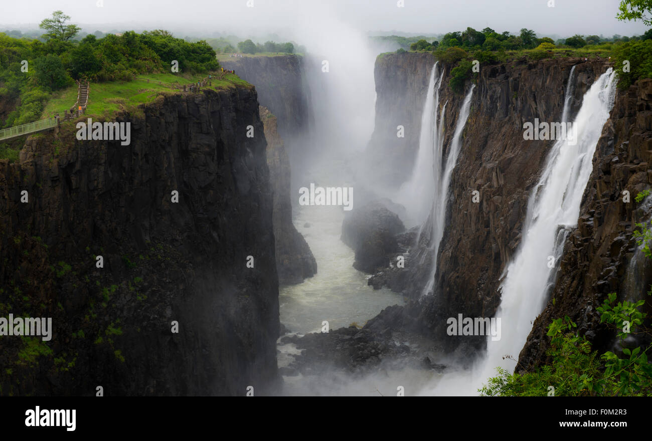 Victoria Falls, Sambia, Afrika Stockfoto