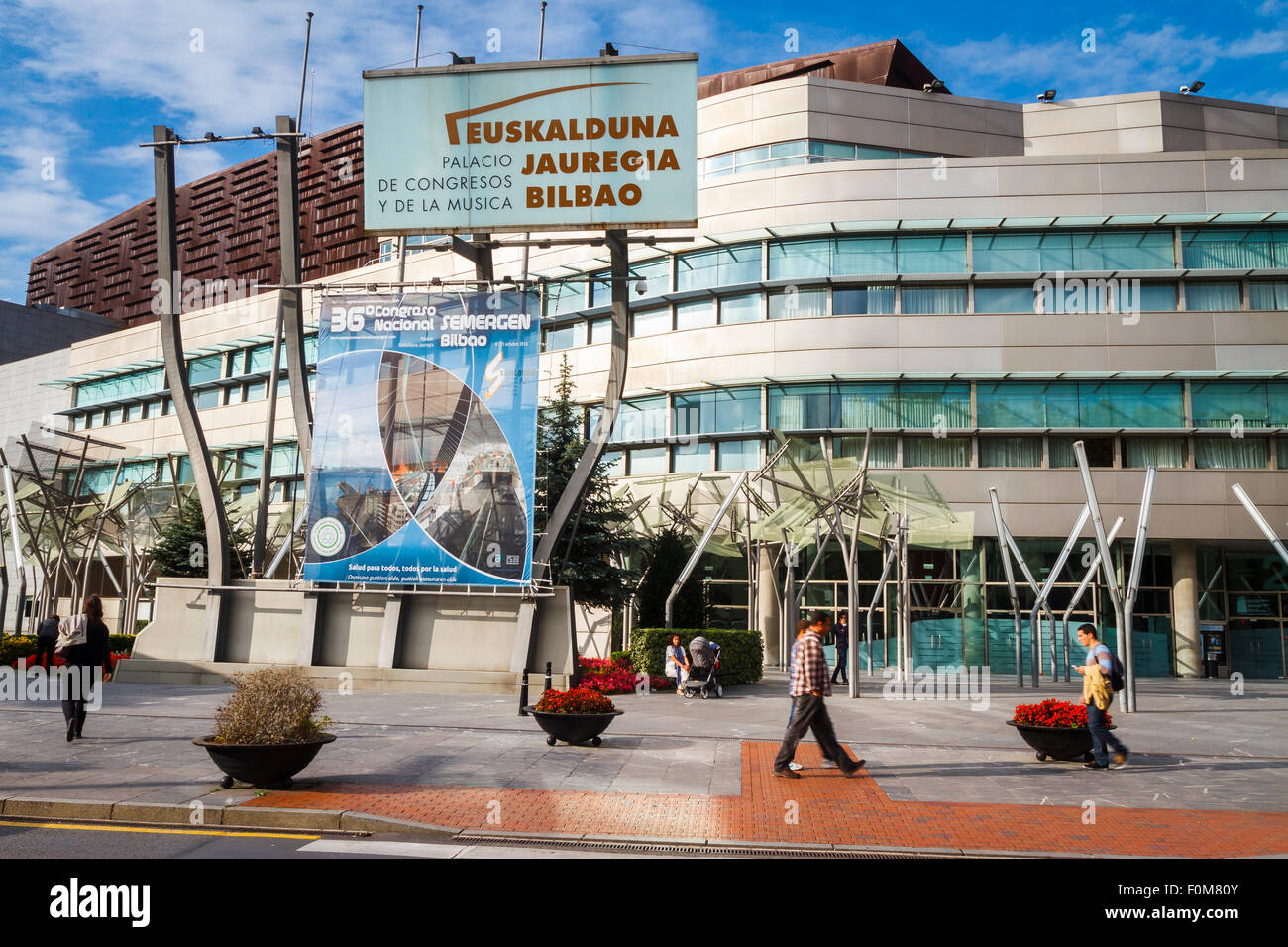 Palacio Euskalduna. Bilbao. Biskaya, Spanien, Europa. Stockfoto