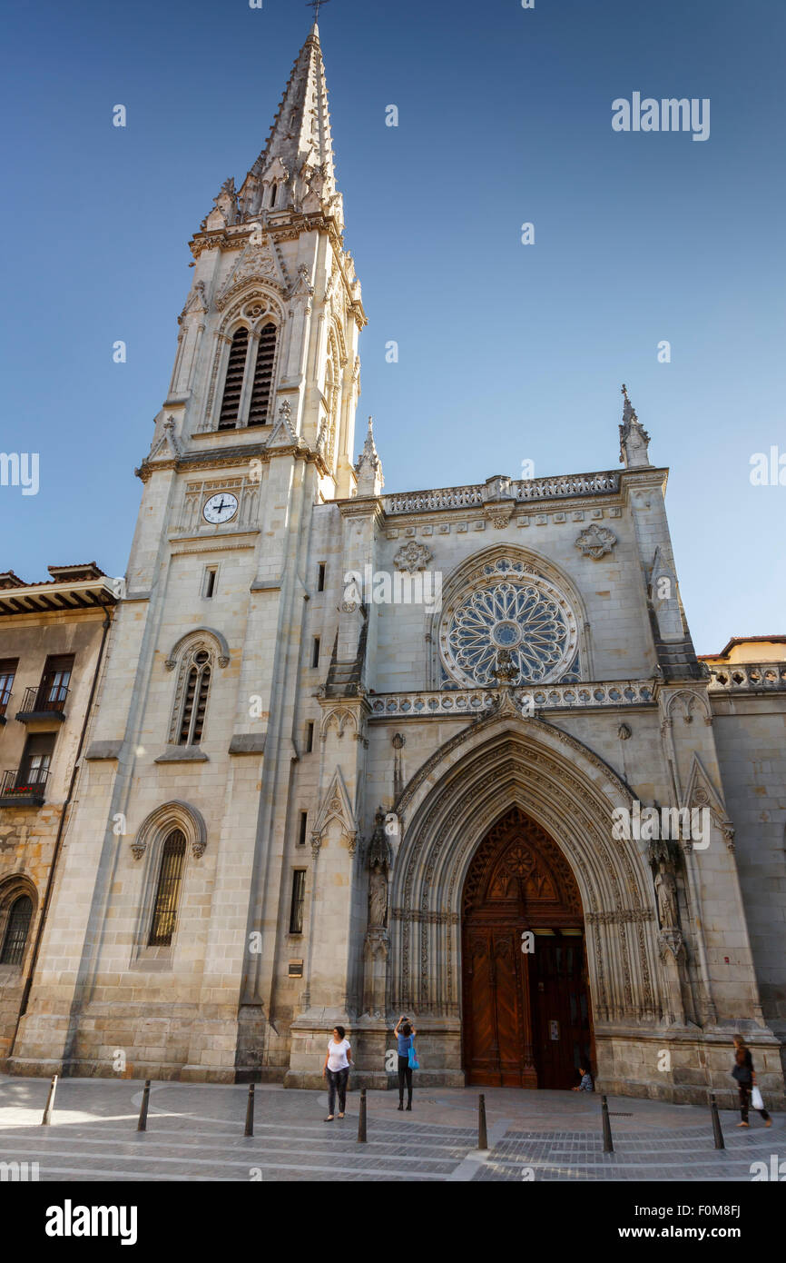 Catedral de Santiago. Bilbao, Vizcaya, Spanien, Europa. Stockfoto
