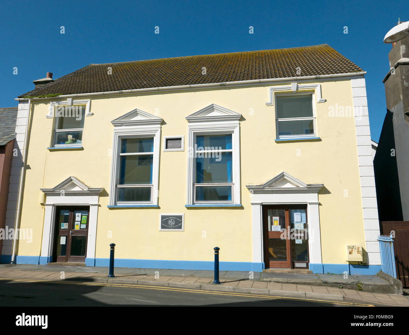 Ehemalige Congregational Chapel Gebäude in Aberystwyth, Wales UK. Stockfoto