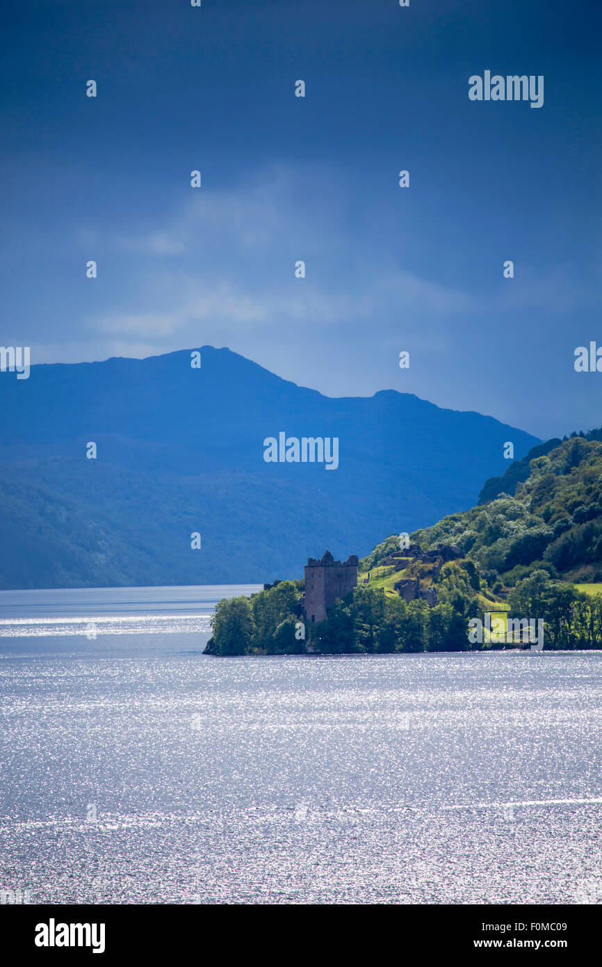 Urquhart Castle und Loch Ness, Highlands, Schottland, UK Stockfoto