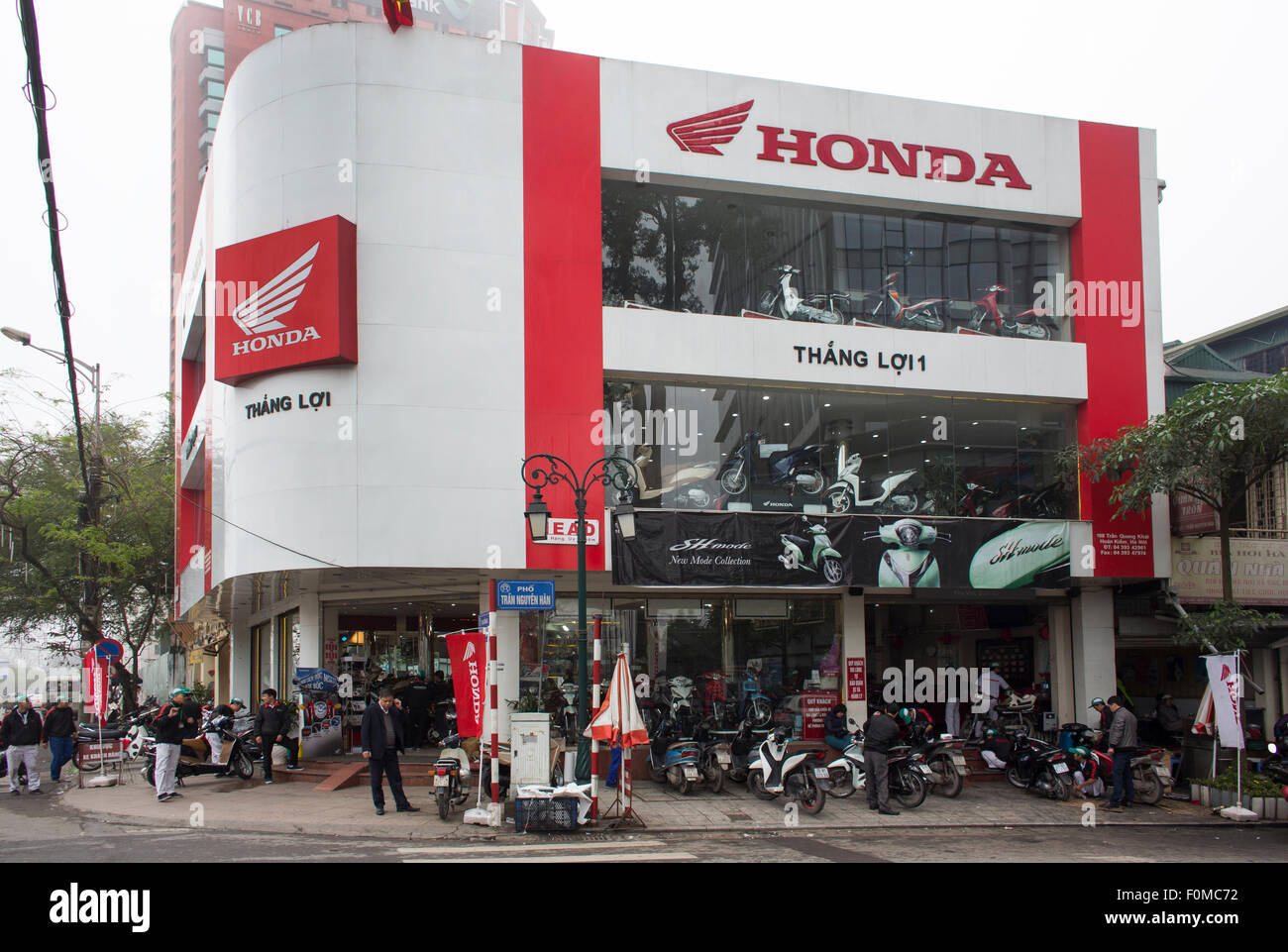 Honda-Händler in Hanoi, Vietnam Stockfoto