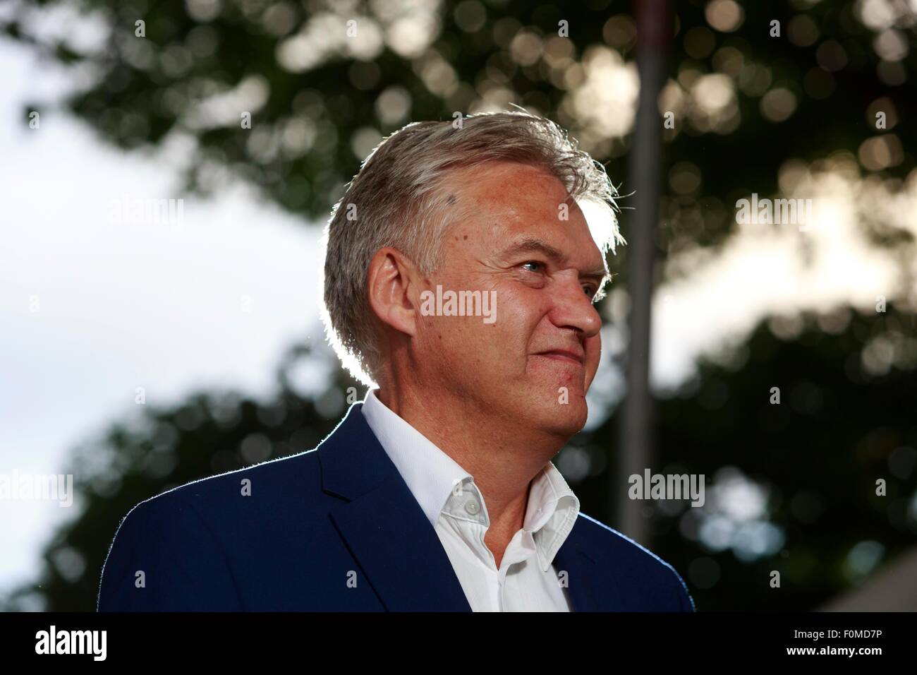 Edinburgh. VEREINIGTES KÖNIGREICH. 17. August. Edinburgh International Book Festival. abgebildete Iain Macwhirter beim Edinburgh International Book Festival. Bildnachweis: Pako Mera/Alamy Live-Nachrichten Stockfoto