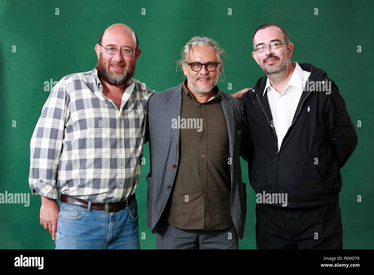Edinburgh. VEREINIGTES KÖNIGREICH. 17. August. Edinburgh International Book Festival. abgebildete Gabriel Orozco, Pablo Soler Frost und Eduardo Antonio Parra beim Edinburgh International Book Festival. Bildnachweis: Pako Mera/Alamy Live-Nachrichten Stockfoto