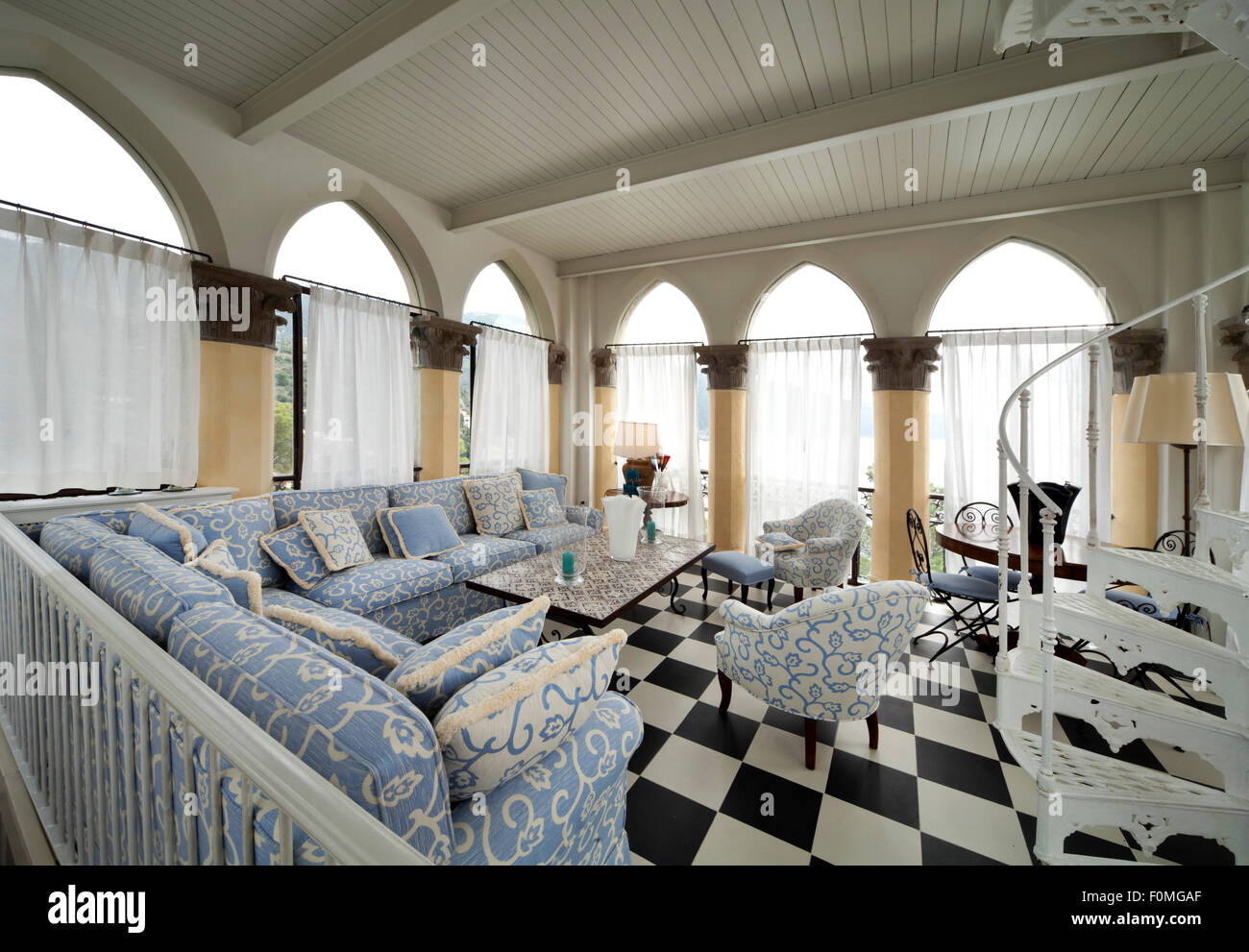 Wohnkultur, Wohnzimmer Interieur Stockfoto