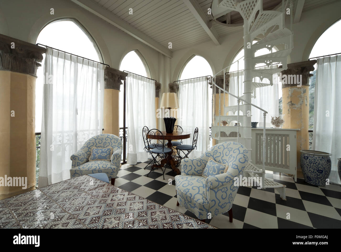 Wohnkultur, Wohnzimmer Interieur Stockfoto