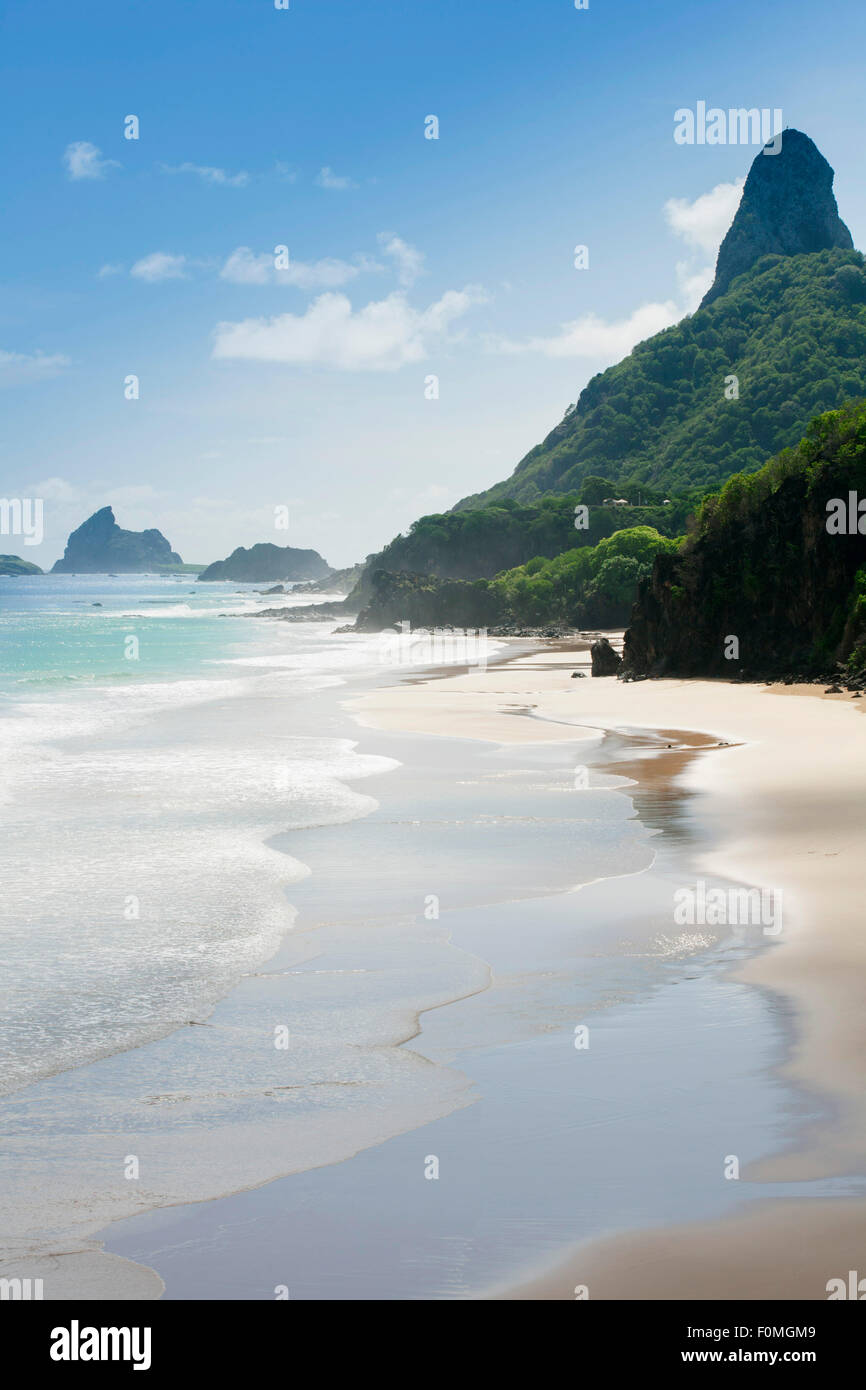Brasilien, Pernambuco, Fernando De Noronha Insel Cacimba tun Padre Beach, ein UNESCO-Weltkulturerbe Stockfoto
