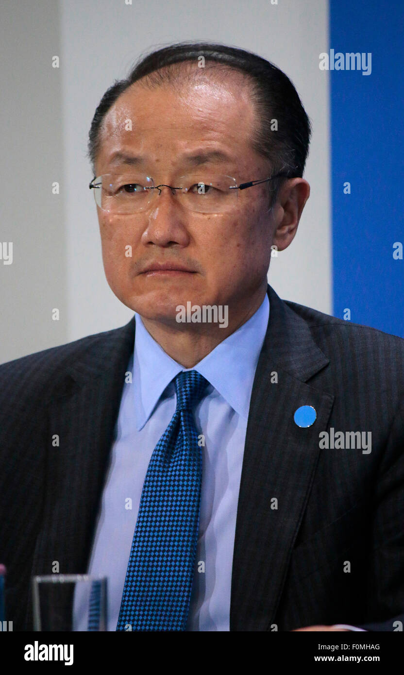 Jim Yong Kim - Treffen der Bundeskanzlerin Mit Den Vorsitzenden internationalen Wirtschafts-Und Finanzorganisationen, Bundeskan Stockfoto