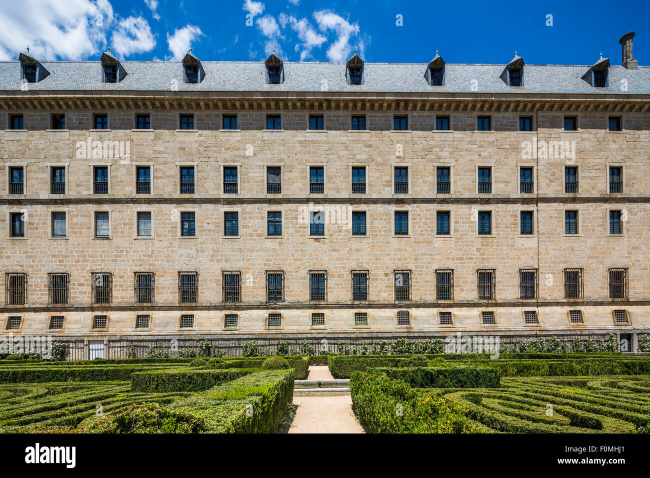 Königliche Ort San Lorenzo de El Escorial, Spanien Stockfoto