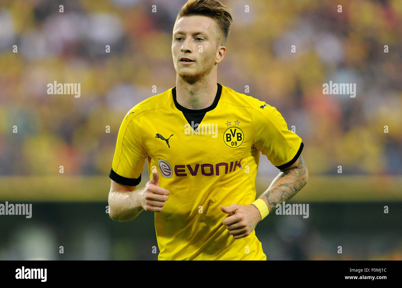 Fußball, Fußball, Deutschland, Bundesliga Saison 2015/2016, Signal-Iduna-Park: Marco Reus (BVB). Stockfoto