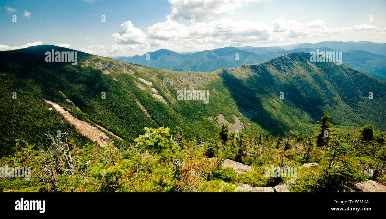 Anleihen-Gipfeln in den White Mountains, New Hampshire. Stockfoto