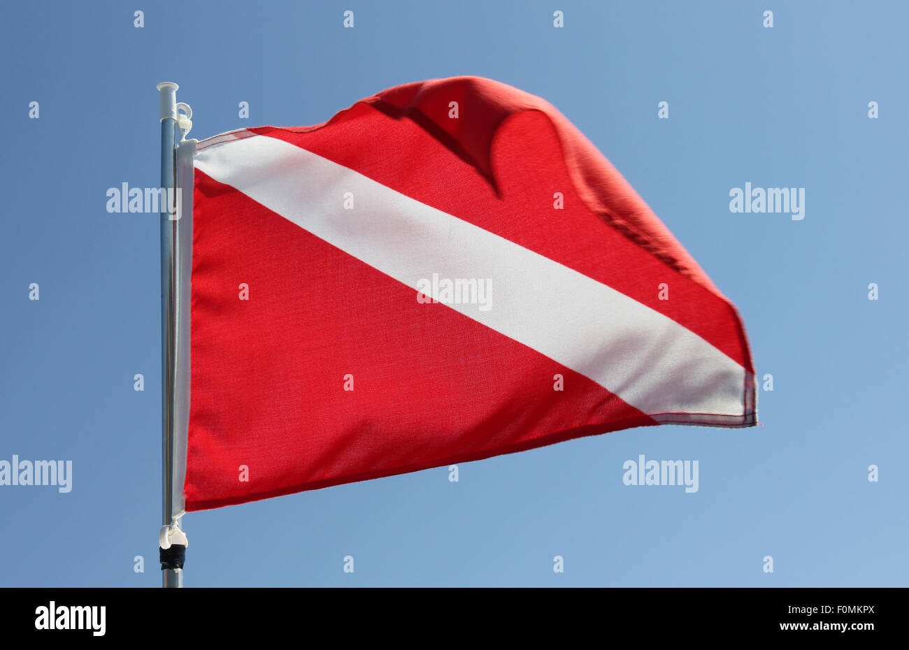Tauchflagge Stockfoto