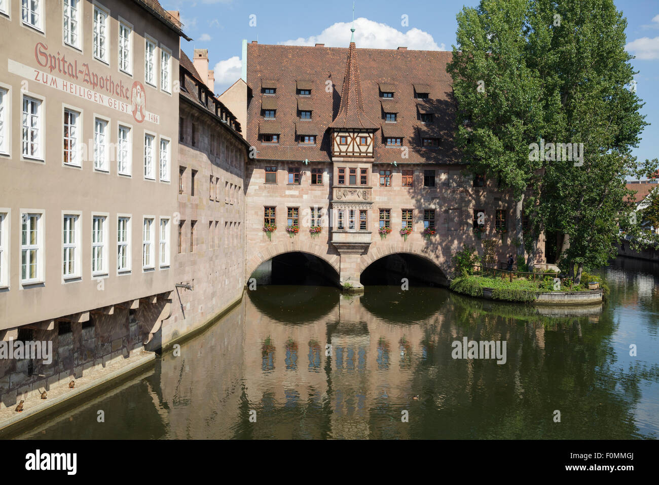 Heilig-Geist-Spital Krankenhaus, Nürnberg, Bayern, Deutschland Stockfoto