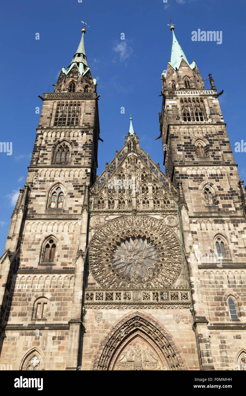 Lorenzkirche Kirche, Nürnberg, Bayern, Deutschland Stockfoto