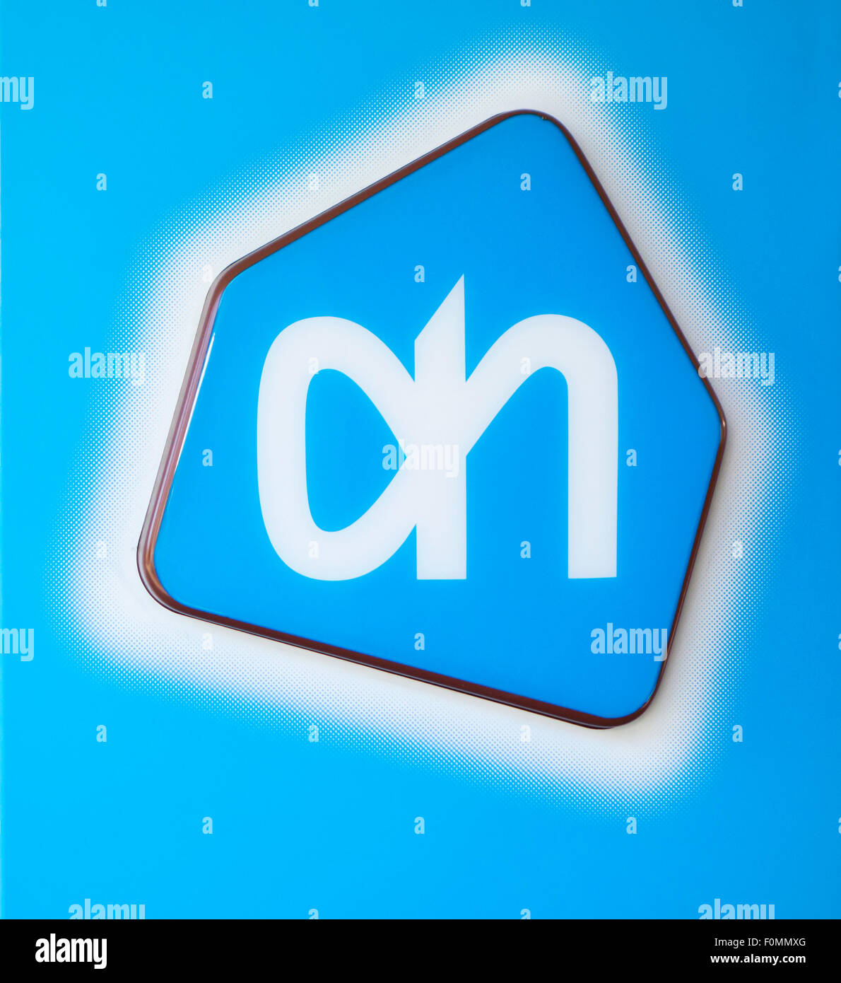 Logo der größte niederländische Supermarktkette Albert Heijn b.v. Stockfoto