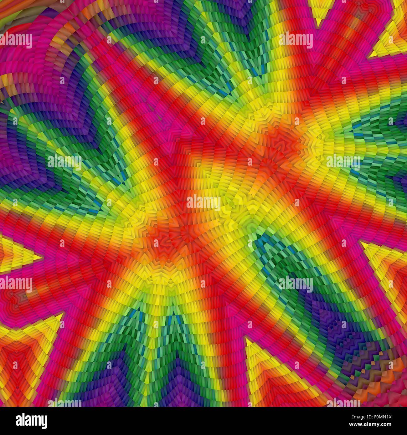 Bunte abstrakte Fraktal-Hintergrund Stockfoto