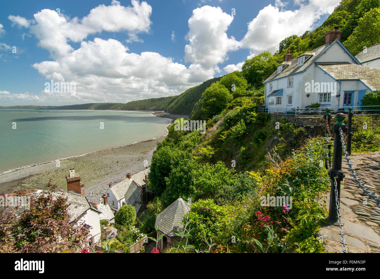 Clovelly Dorf North Devon Stockfoto