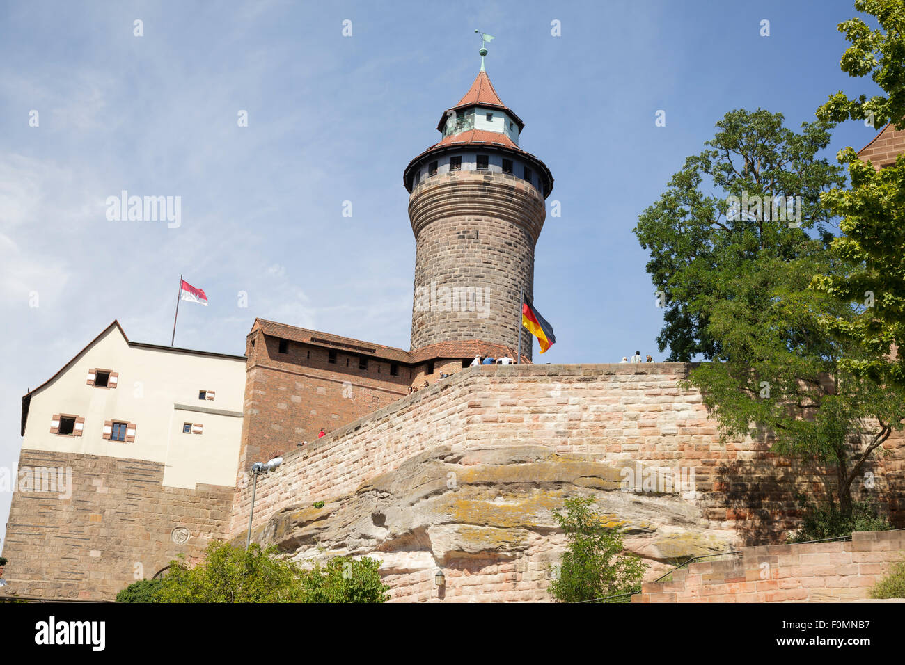 Kaiserburg Kaiserburg mit Sinwell Turm, Nürnberg, Bayern, Deutschland Stockfoto