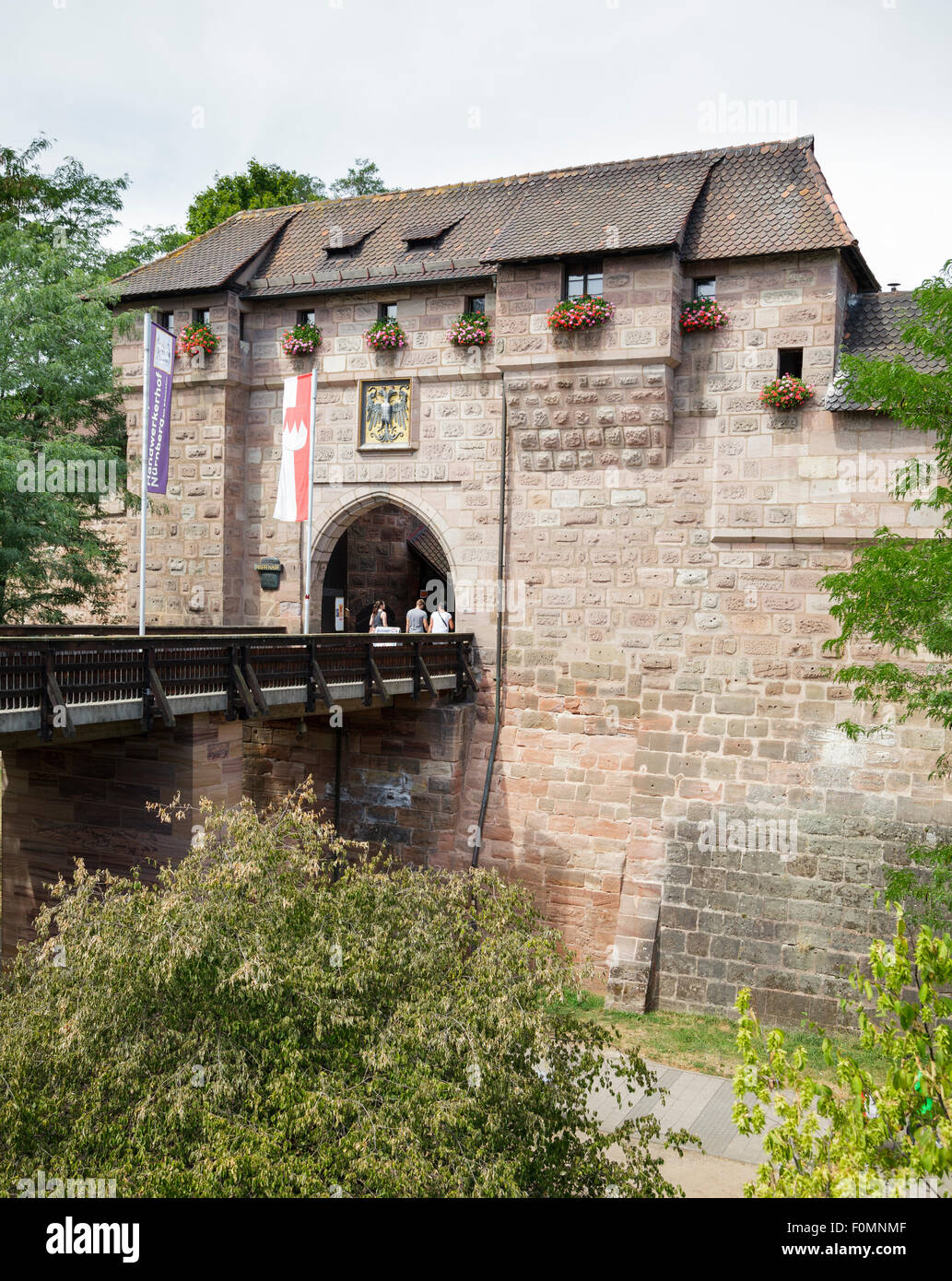 Frauentor Tor, Nürnberg, Bayern, Deutschland Stockfoto