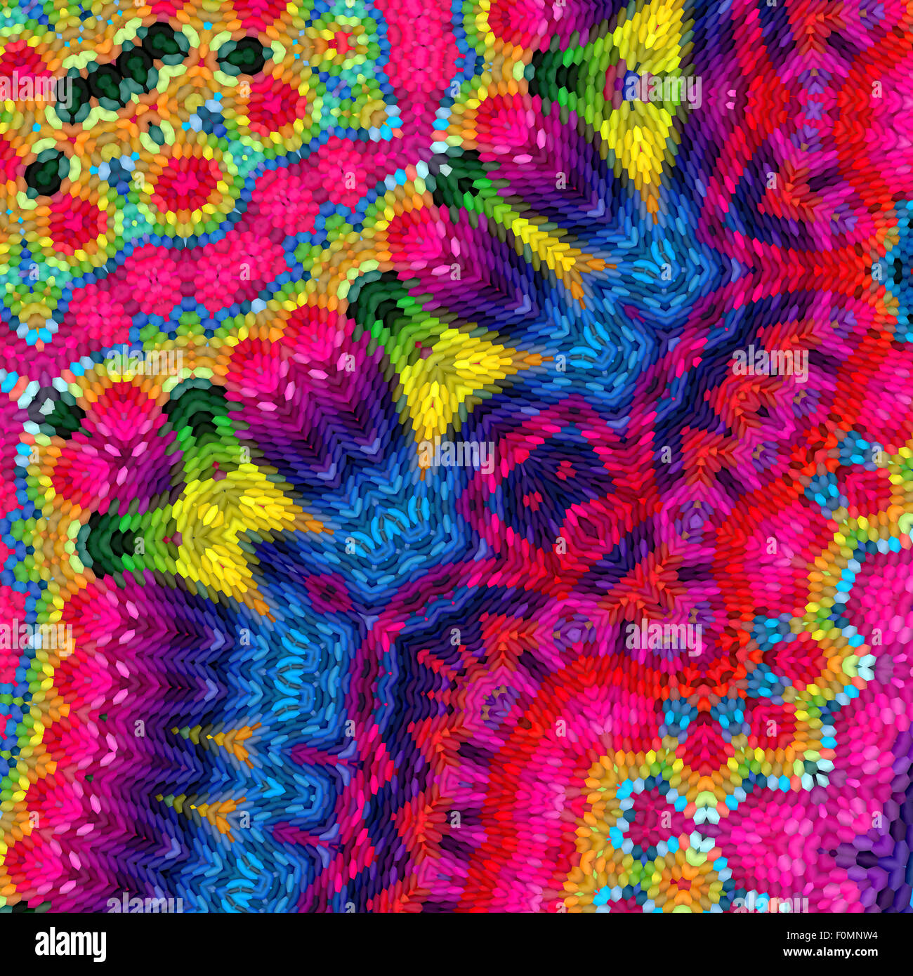 Bunte abstrakte Fraktal-Hintergrund Stockfoto