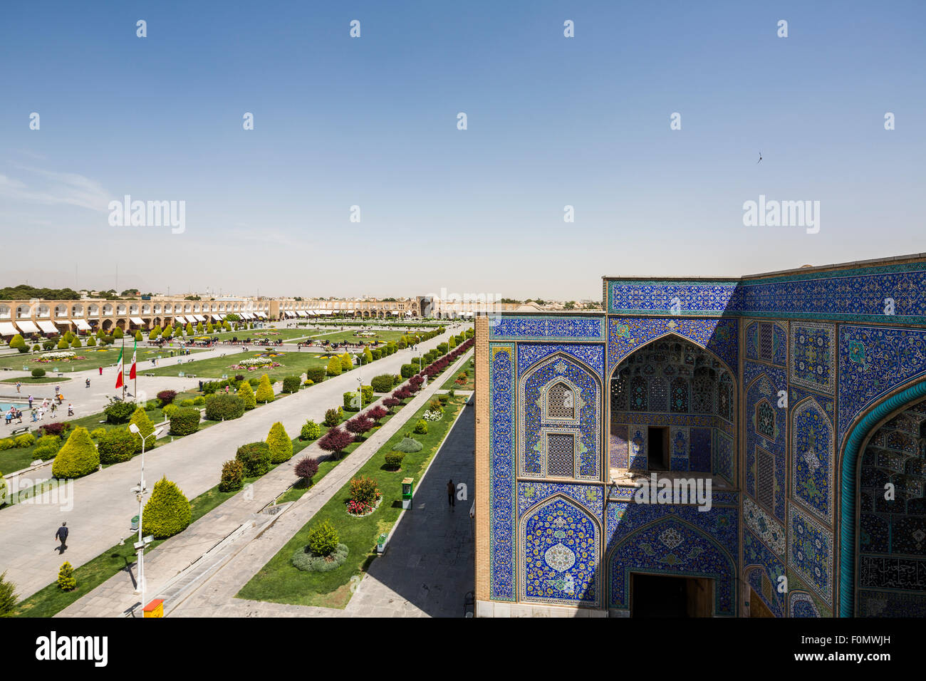 Maydan-i-Shah und Shaikh Lutfallah Moschee, Isfahan, Iran Stockfoto