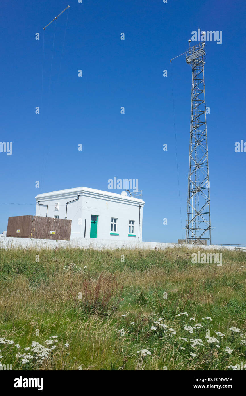 Radio Masten Flamborough Head East Yorkshire UK Stockfoto