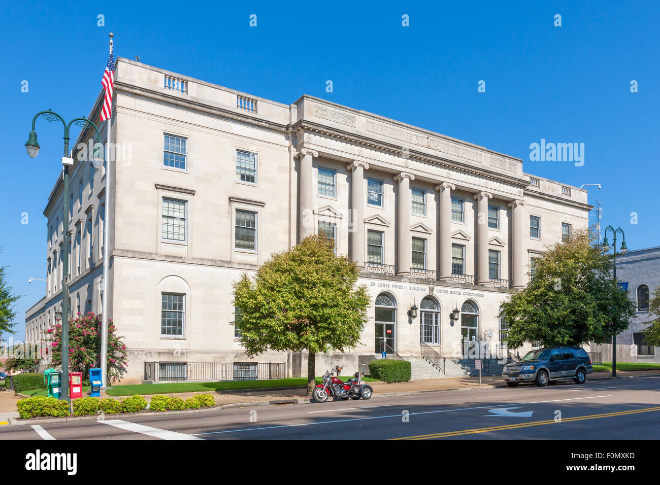 Ed Jones Federal Building und U.S. Courthouse in Jackson, Tennessee. Stockfoto