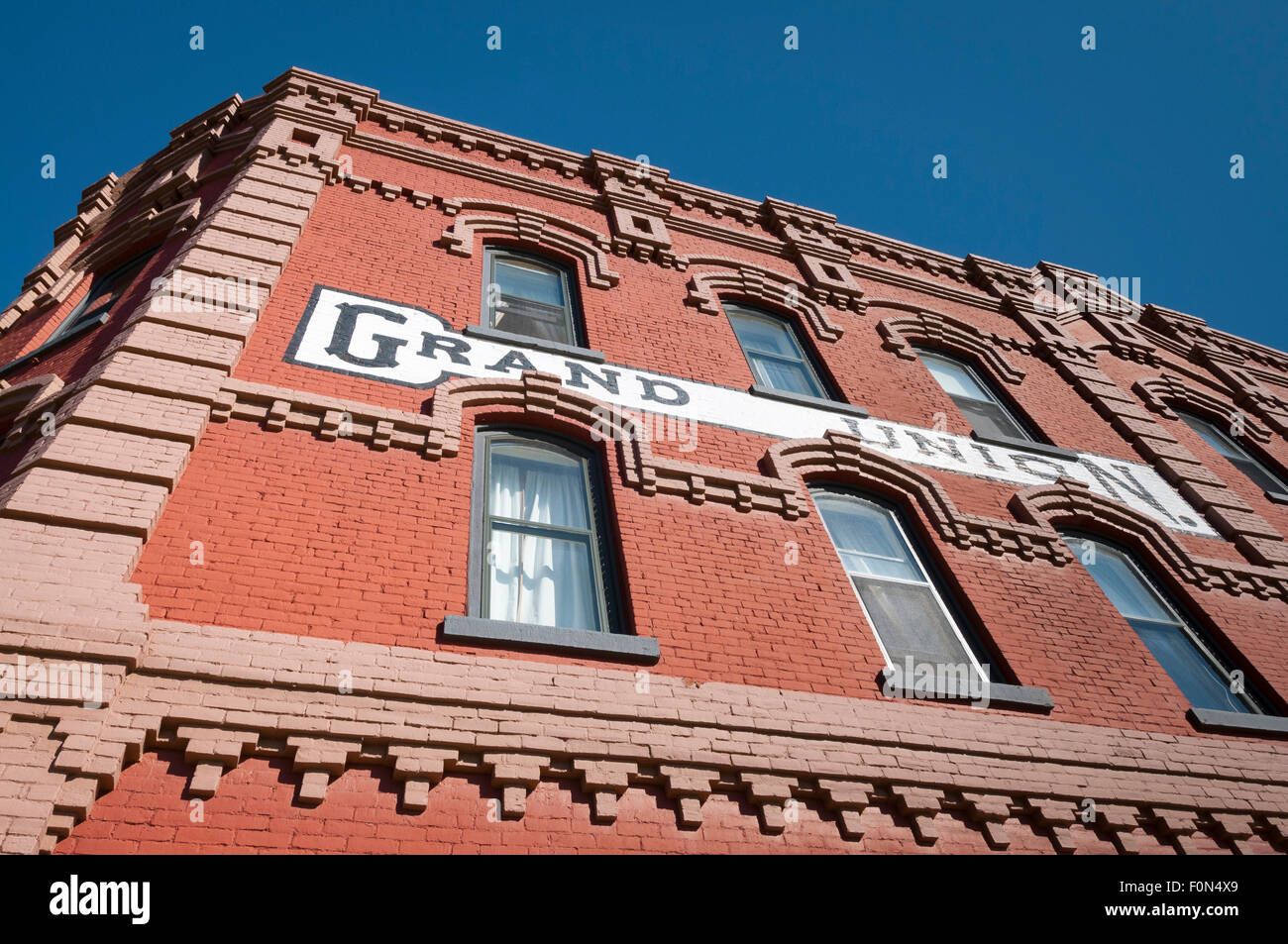 Grand Union Hotel, Fort Benton, Montana. Stockfoto