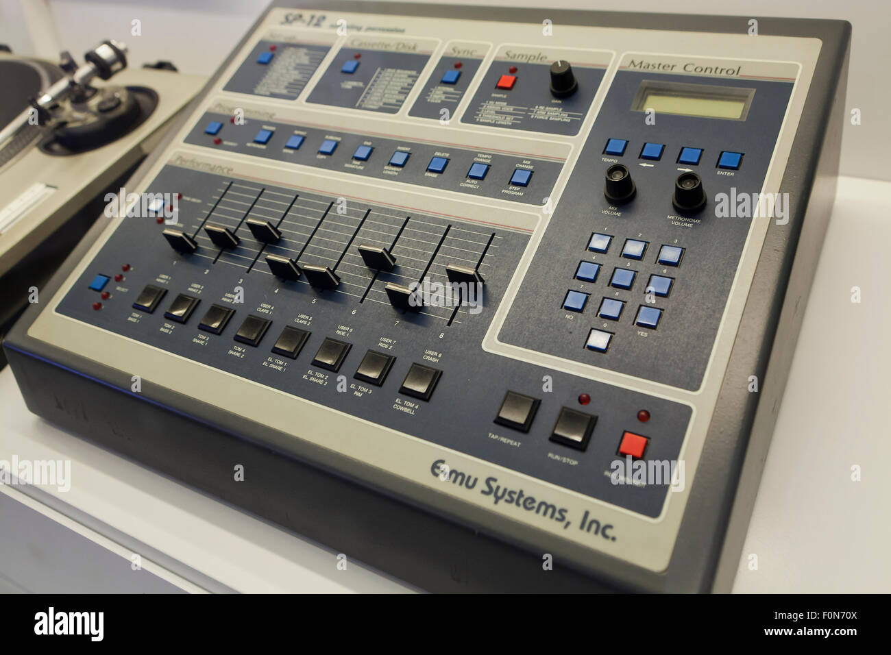 E-Mu Emulator Drum-Sampler, ca. 1985 - USA Stockfoto