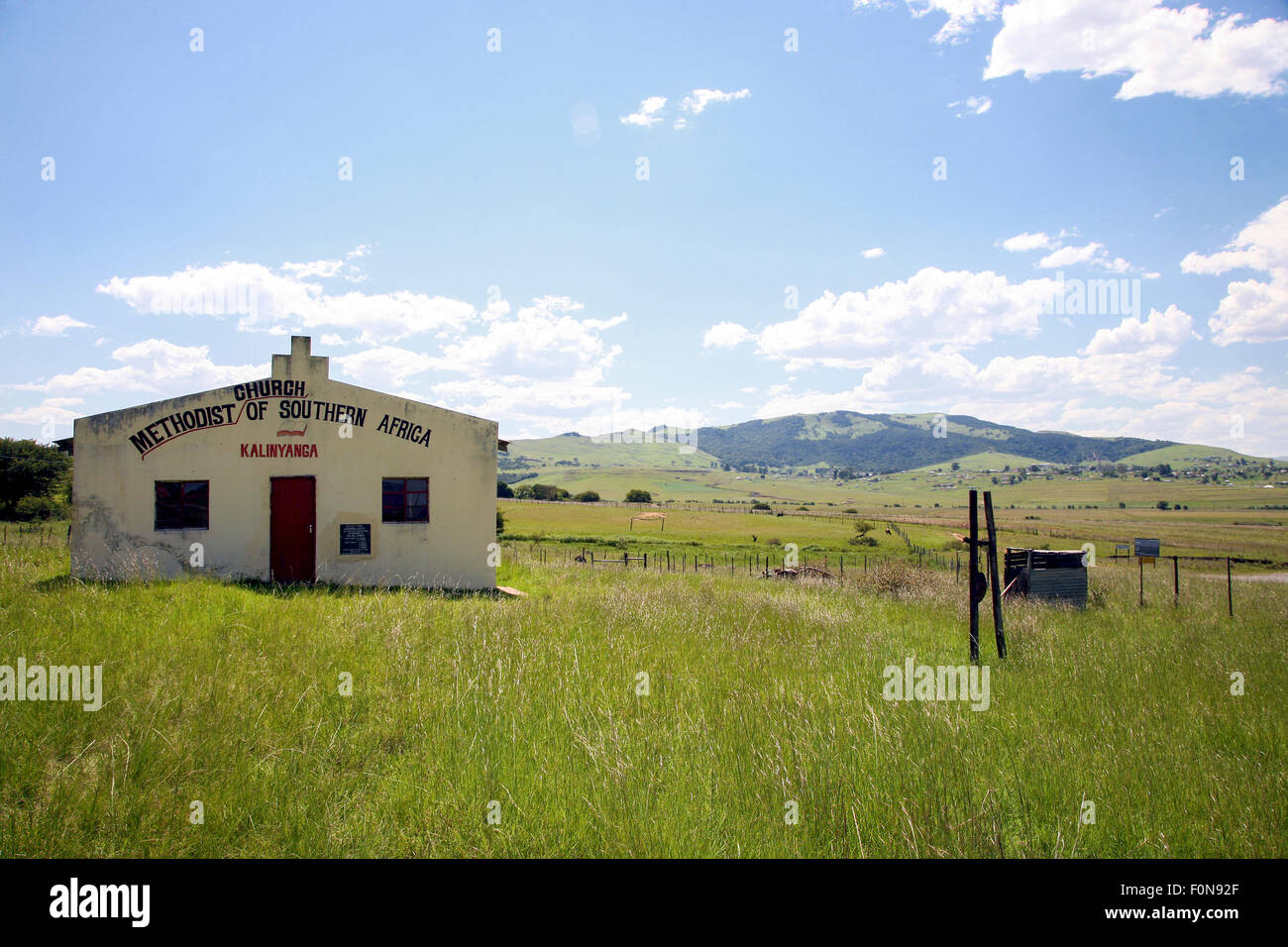 Methodistische Kirche verloren in der Zulu-Land, South Africa. Stockfoto