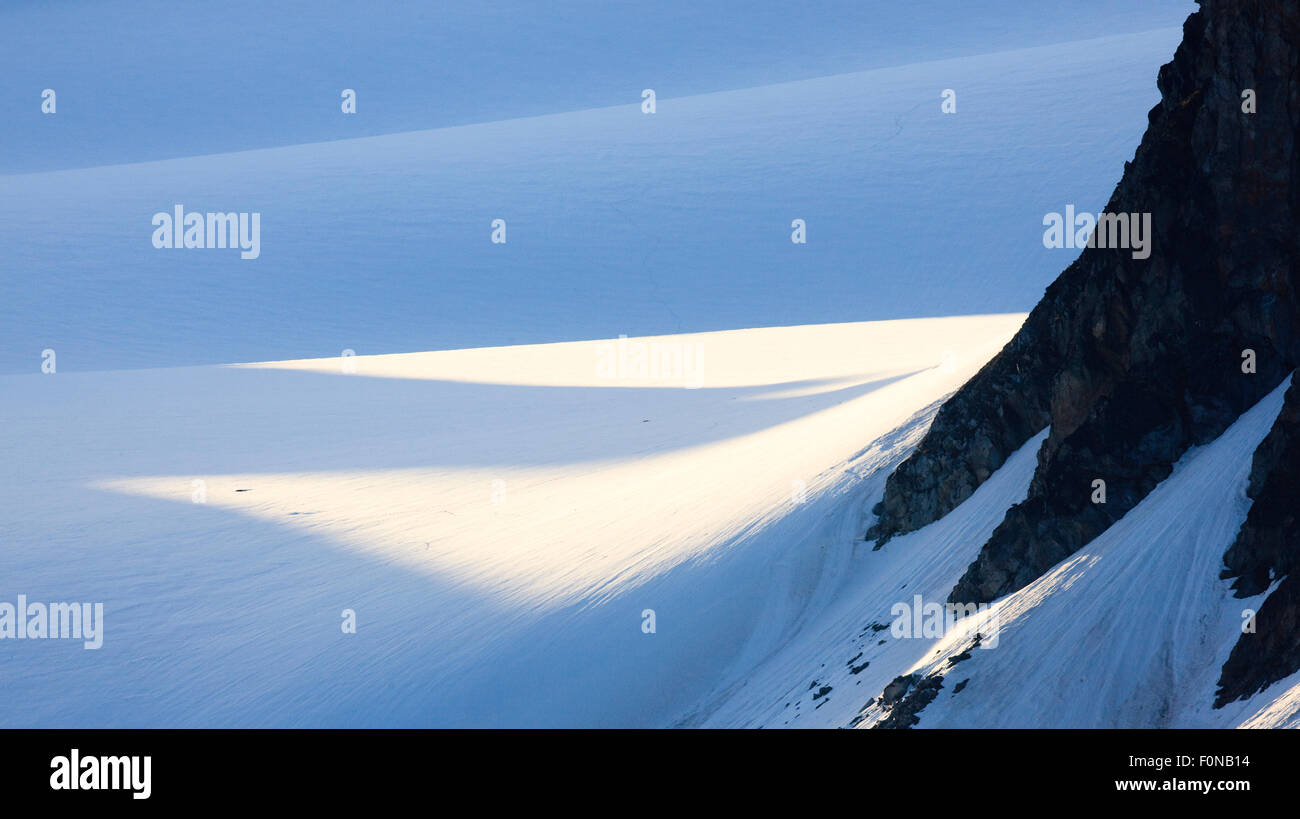 Gletscher, Smeerenburgfjorden, Spitzbergen, Svalbard, Norwegen, Juni 2009 Stockfoto