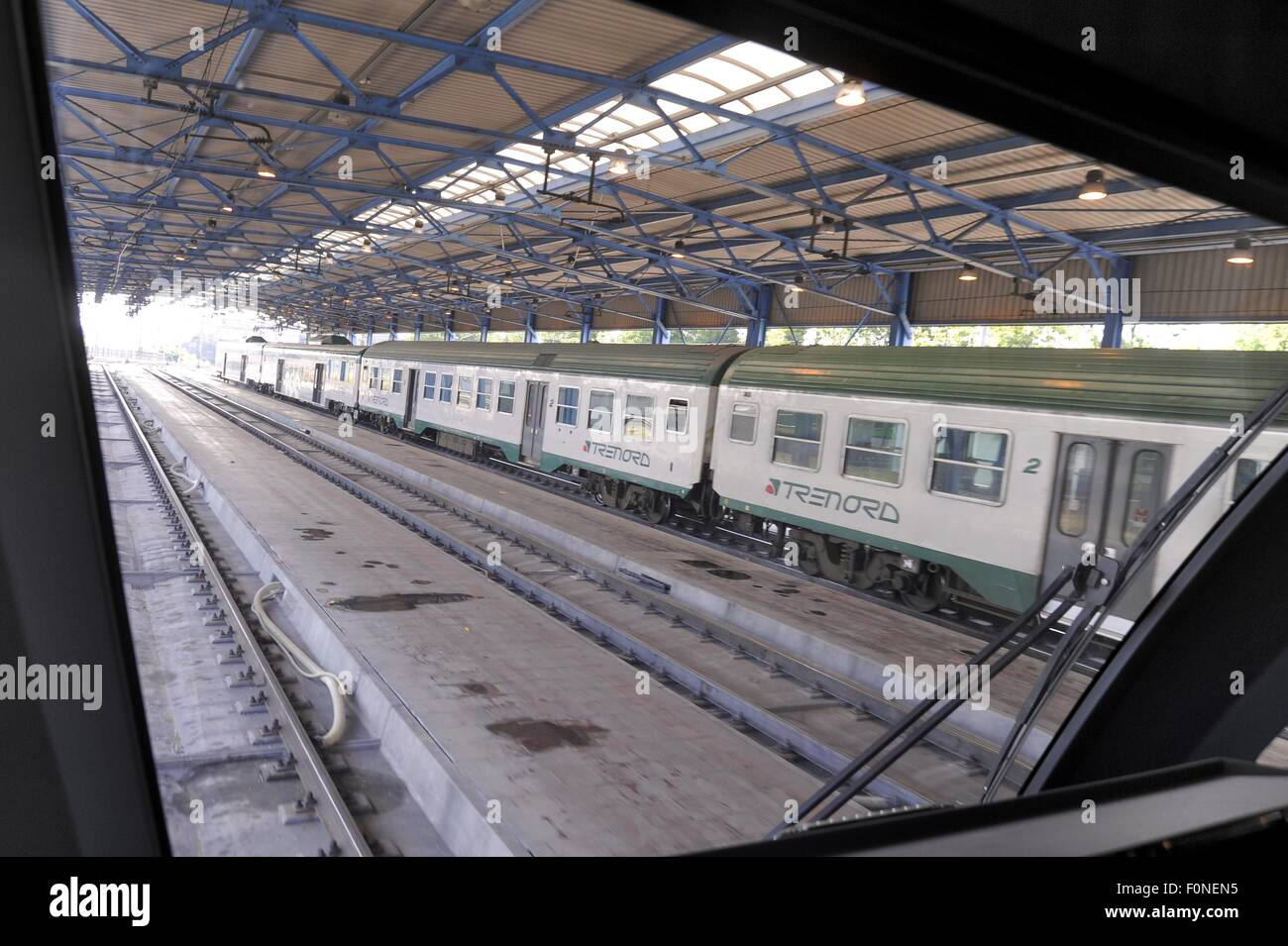Trenord, Regionalbahnen der Lombardei (Italien), Depot und Werkstätten der Milano Fiorenza Stockfoto