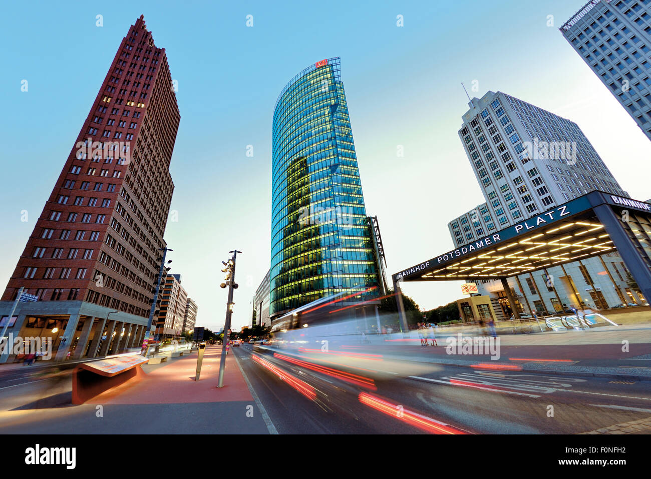 Deutschland, Berlin: Zeitgenössische Architektur am Potsdamer Platz Stockfoto