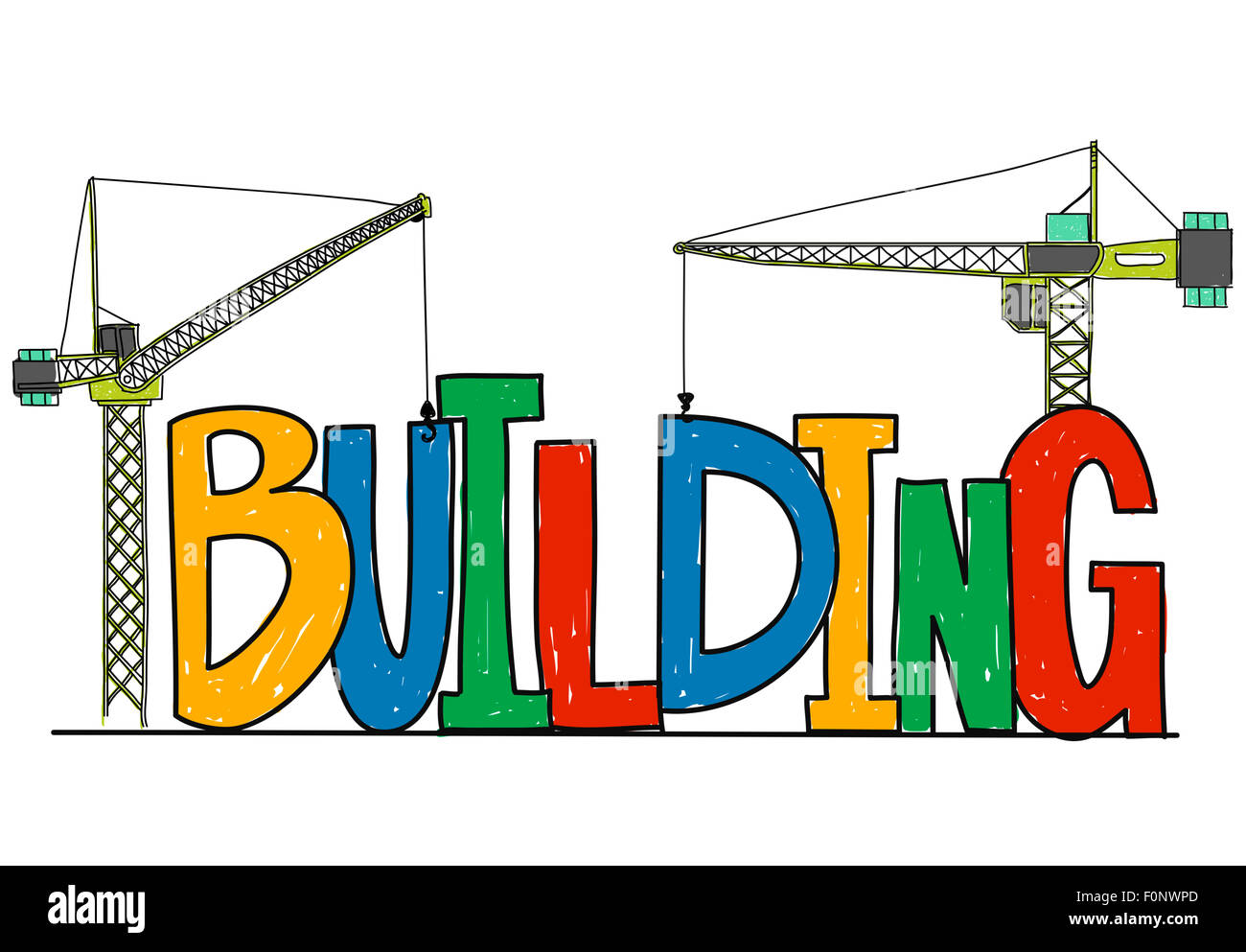 Business-Strategie Stabilität Erfolg Gebäudekonzept Stockfoto
