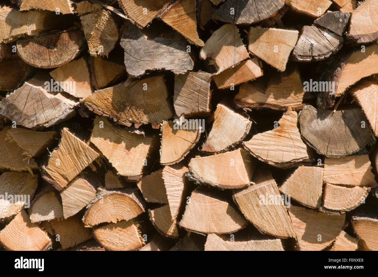 Brennholz zum trocknen stapeln Fotos und Bildmaterial in hoher