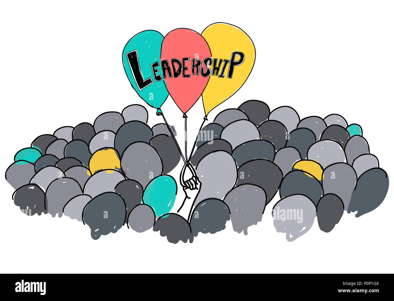 Führung Lead Management Verantwortung Vision Concept Stockfoto