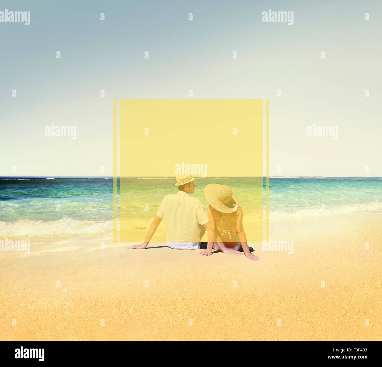 Space Frame Sommerferien Urlaub Konzept zu kopieren Stockfoto