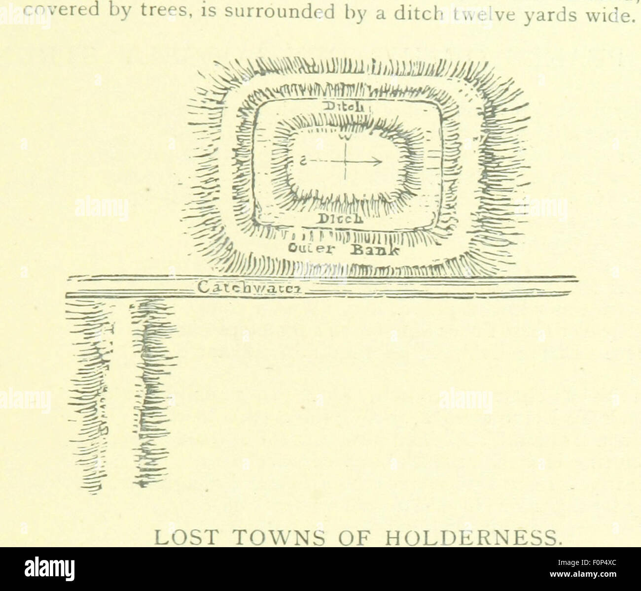 Dieses Bild, das auf Seite 163 von „Holderness and Hullshire Historic Gleanings“ aufgenommen wurde, zeigt ein Bild aus einem Portfolio, das historische Bilder, Poesie und Prosa kombiniert. Das Buch bietet einen Einblick in die Vergangenheit der Regionen Holderness und Hullshire und erfasst kulturelle und historische Momente durch verschiedene Formen künstlerischen Ausdrucks. Stockfoto